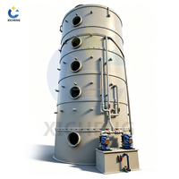 Tour de Purification par Pulvérisation Industrielle, Dédesulfurisation, Tour de Purification des Brumes Acides en PP, Épurateur de Gaz, Épurateur Humide en Polypropylène pour Gaz Acides