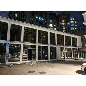 ที่เก็บของแบบถอดได้2ชั้นสำนักงานโมดูลาร์พร้อมผนังกระจกสวนอุตสาหกรรม - Product Image 5