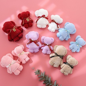 All'ingrosso asciugamani di cotone orso regali a mano per matrimoni feste e compleanni Bear Happiness Shop regali di nozze - Product Image 2