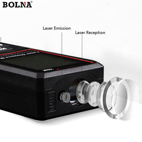 Télémètre laser portable industriel mini, 100 m, étanche IP54, résistant à la poussière, précision de 0,04 pouce