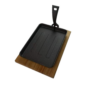 Cast Iron Rectangular Grill Pan Multifunctional Portable Uncoated For Household Gas Stove Use - Product Image 2