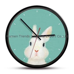 Phim Hoạt Hình Động Vật Nhựa Cổ Nghệ Thuật Tùy Chỉnh Đồng Hồ Pin Hoạt Động Im Lặng Đồng Hồ Treo Tường - Product Image 4