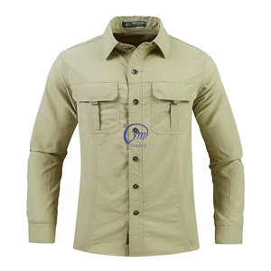 Camicia da <span class=keywords><strong>Lavoro</strong></span> Tattica da Uomo a Maniche Lunghe, Leggera, Traspirante, Multitasche, <span class=keywords><strong>per</strong></span> Allenamento Outdoor - Product Image 1