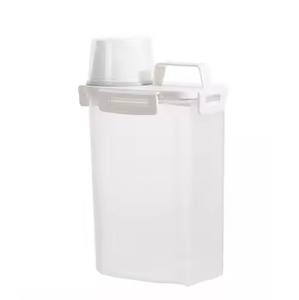 Contenedor de Arroz Hermético de 2.5L con Cuatro Botones, a Prueba de Humedad, para Almacenamiento de Arroz Enlatado, Granos y Cereales - Product Image 6