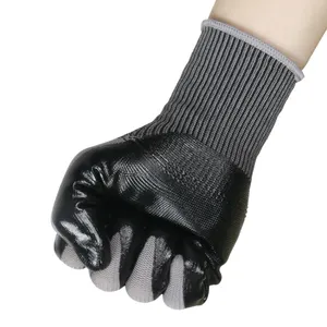 Gants de vente chaude gants enduits de nitrile pèsent 45g gants de travail de sécurité de machines de jardinage et de travail du bois antistatiques antidérapants