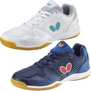 Chaussures de tennis de table unisexes Resoline Birata Takkyu Japon (93700-178) Bleu marine Taille 25.5 - Product Image 1