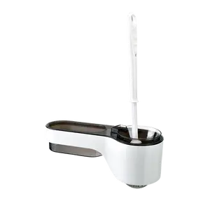 Modern Design Badkamer Plastic Toiletborstel Met Houder Wall Mounted Wc Borstel Houder Set