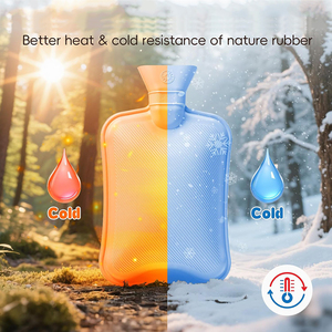 Calentador de Manos de Invierno, <span class=keywords><strong>Bolsa</strong></span> de <span class=keywords><strong>Agua</strong></span> <span class=keywords><strong>Caliente</strong></span> de Goma, Funda <span class=keywords><strong>para</strong></span> Botella y <span class=keywords><strong>Bolsa</strong></span> de Cosméticos, Set de Viaje - Product Image 5