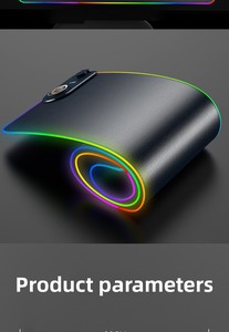 15W Schnelles 3-in-1 Kabelloses Lademauspad Rutschfeste Naturkautschuk Schreibtischunterlage Magisches RGB-Gaming-Mauspad auf Lager - Product Image 6