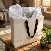 Sacs en carton ivoire de luxe personnalisés pour petits cadeaux, imprimés, recyclables, pour cosmétiques, bijoux, boutiques, avec logo – Vente en gros usine