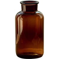 Ensemble de fleurs de décoration de salon de petite bouteille brune nordique, bouteille en verre hydroponique transparente