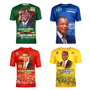 Election and Promotion Polyester t <strong>Shirt</strong> Short <strong>Men</strong> With Full Color Sublimation Print <strong>African</strong> <strong>Men</strong> <strong>Shirt</strong> - Product Image 2