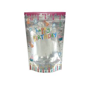 Bolsa de Aluminio con Ventana Transparente y Cierre de Cremallera, Impresa con Logotipo Personalizado, Brillante, para Envasado de Alimentos - Product Image 3