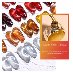 Hanyinails - Esmalte de <span class=keywords><strong>Gel</strong></span> para Uñas de Primera Calidad Personalizable en 24 Colores, Efecto Ojo de Gato, 15 ml, Colección Gilded Years, Curado con Luz UV LED - Product Image 3