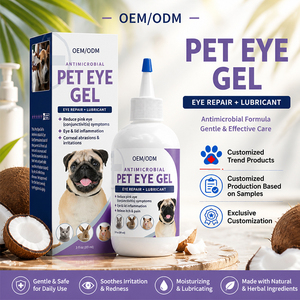 Gouttes oculaires pour chiens et chats – Éliminent la saleté oculaire et les excroissances, soulagent la sécheresse oculaire, antibactériennes, anti-démangeaisons, soin liquide pour les yeux, OEM personnalisé - Product Image 1