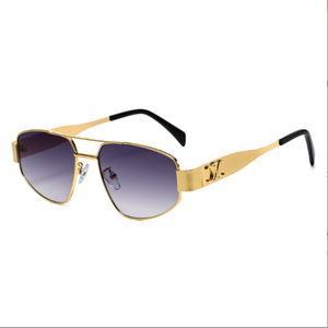 Classic Retro Double Bridge Metal Frame <strong>Sunglasses</strong> for Men Women <strong>Tinted</strong> Lens Fashion Eyewear Wholesale Custom Design - Product Image 5