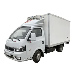 Dongfeng TUYI 4x2 mini buzdolabı kutusu kamyon 1.5T dondurucu van kamyon kamboçya'da satılık