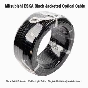 Cable de Fibra Óptica Mitsubishi <span class=keywords><strong>ESKA</strong></span>, Negro, Monomodo y Multimodo, PMMA Serie CK, Revestimiento de PVC/PE, 50-70m, Ligero, Hecho en Japón - Product Image 1