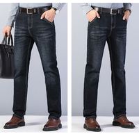 Jeans slim stretch épais de haute qualité, coupe droite, taille haute, grande taille, décontracté, prix abordable, pour hommes