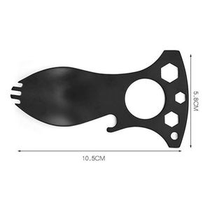 Cuchara Multifuncional 7 en 1 para Exteriores, Cuchara para Comida, Abrebotellas, Herramienta EDC para Camping y Senderismo - Product Image 1