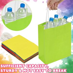 Custom Recyclable Kraft Paper Bag With Your Own Logo, Custom Shopping Paper Bag for Food With Handle - Product Image 6