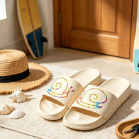 Chaussons personnalisés pour femmes, légers, à motifs imprimés, pour la plage, la maison, le quotidien, vente en gros pour les acheteurs en gros