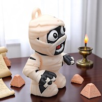 Mignon Outhouse momie décor animé nouvelle poupée d'ornement de pansement transfrontalier pour Figurine de Noël et décoration de jouets