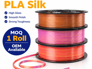 เส้นใยพลาสติก PLA ไหมสองสี ขนาด 1.75 มม. น้ำหนัก 1 กก. ยี่ห้อ Yiqiu3D แบบไล่เฉดสีคู่ สำหรับเครื่องพิมพ์ 3 มิติ รุ่น Display Models Bambu Lab - Product Image 1