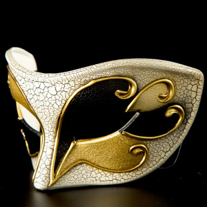 Máscara de Mascarada Máscara de Venecia <span class=keywords><strong>pintada</strong></span> de media <span class=keywords><strong>cara</strong></span> Máscaras de fiesta de baile de cabeza plana para Halloween Cosplay <span class=keywords><strong>Carnaval</strong></span> - Product Image 5