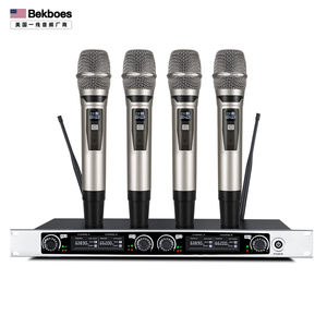 Bekboes 전문가 <span class=keywords><strong>uhf</strong></span> 4 채널 세트 4 무선 마이크 - Product Image 1