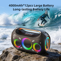 Altavoz Inalámbrico Zealot ZE51 con Potencia de 250W, Batería Masiva de 48000mAh, Resistente al Agua IPX6, LED RGB para Cobertura de Campo Completo