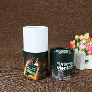 Customized men's skin <span class=keywords><strong>care</strong></span> products black cosmetic paper tube - Product Image 2