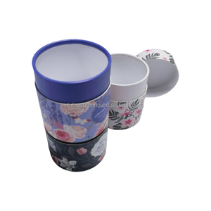 กล่องกระดาษคราฟท์ทรงกลมทรงกระบอกหรูหราบรรจุภัณฑ์แบบกำหนดเองพิมพ์ลายย่อยสลายได้เป็นมิตรต่อสิ่งแวดล้อม - Product Image 4