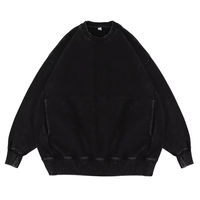 Sweat-shirt à capuche personnalisé délavé à l'acide 350 g/m², style vintage, unisexe, streetwear avec poches latérales