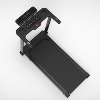 Tapis roulant électrique pliable intelligent avec design incurvé et écran LED pour la remise en forme à domicile et l'entraînement cardio
