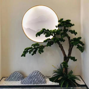 ต้นบอนไซต้นสนเทียม<span class=keywords><strong>สี</strong></span><span class=keywords><strong>เขียว</strong></span>สำหรับตกแต่งสวน, ต้นไม้<span class=keywords><strong>บอน</strong></span>ไซประดับสวนสีเขียวในร่ม/กลางแจ้งขนาดใหญ่ - Product Image 4