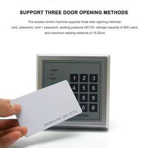 <span class=keywords><strong>RFID</strong></span> 카드 리더기 지원 기능이 있는 독립형 플라스틱 액세스 컨트롤러 125kHz 위건 외부 사용 15-20cm 판독 거리 - Product Image 2