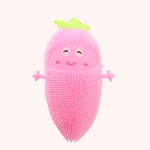 ลูกบอลบีบรูปแครอทเรืองแสงขนาดใหญ่ TPR ของเล่นบีบคลายเครียดสุดฮา - Product Image 4
