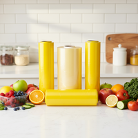 Usine Jieli fabrique sur mesure du film alimentaire en PVC de qualité alimentaire en rouleaux jumbo.
