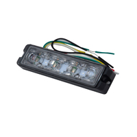 Luces de tablero estroboscópicas de tráfico LED 12/24V, cabezal de luz de coche impermeable para coche, luz de advertencia intermitente estroboscópica LED de seguridad vial
