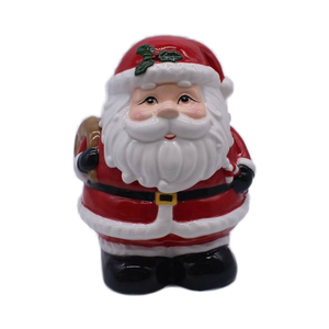 Salière et poivrière en céramique peinte à la main élégante du <span class=keywords><strong>père</strong></span> <span class=keywords><strong>Noël</strong></span> Décorations de <span class=keywords><strong>Noël</strong></span> Outil pour herbes et épices - Product Image 4