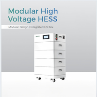 Batterie LiFePO4 modulaire haute tension 192V-384V 100Ah empilable pour stockage domestique avec puissance de sortie de 20-40KW de 19,2 KWh à 38,4 KWh