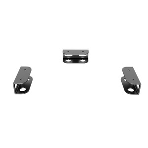 Support pour ordinateur portable sous le bureau, support mural en métal, rangement caché, organisateur de bureau, noir, rectangulaire, simple couche - Product Image 5