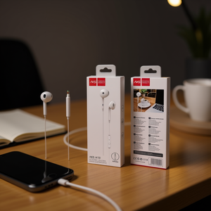 Écouteurs intra-auriculaires filaires AKS H10 avec micro 3,5 mm, transducteur dynamique, en plastique, sans réduction de bruit, pour téléphones mobiles - Product Image 3