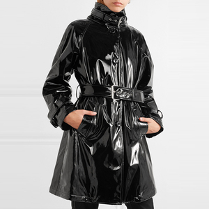 Boucles de remplacement en <span class=keywords><strong>vinyle</strong></span> brillant pour ceinture de <span class=keywords><strong>trench</strong></span>-coat, design mode - Product Image 3