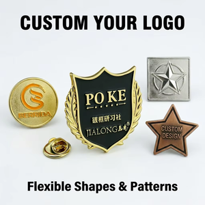 Épinglette en émail personnalisée, badge métallique en forme de bouclier, alliage de zinc plaqué or, <span class=keywords><strong>prix</strong></span> direct usine certifié pour les épinglettes de club et d'entreprise - Product Image 2