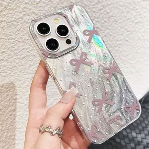 Funda para Teléfono con Diseño de Lunares Rosas y Lazo, Linda y Exquisita, Estilo INS, para iPhone 16 E 15 14 13 12 11 Pro Max XR XS Max 7 Plus MINI Y2K - Product Image 4