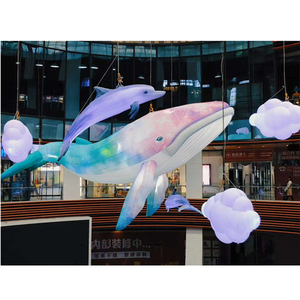 Ocean Inflatable WHALE Fish Inflatable Dolphin สำหรับตกแต่ง - Product Image 1