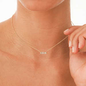 फैशन के पीतल ने 18k सोने के जेम्स्टोन का हार, महिलाओं के प्राकृतिक पत्थर के पेलेंट हार के आभूषण - Product Image 4