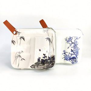 New Launch Chinoiserie Travel Portable Tea Set Case EVA Protective Bag for Tea Glass Ceramic <b>Bottle</b> Cups - Product Image 6